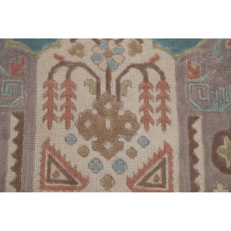 Over-Dyed Tabriz Persian Antique Area Rug Handmade Wool Carpet - 9'11"x 13'1"