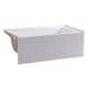 preview thumbnail 5 of 145, Fine Fixtures Acrylic-Fiberglass Soaking Bathtub, White. Alcove/Apron Front