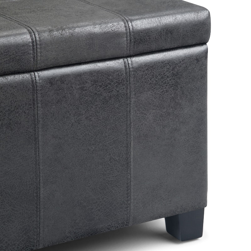 WYNDENHALL Lancaster 36 inch Wide Contemporary Rectangle Storage Ottoman
