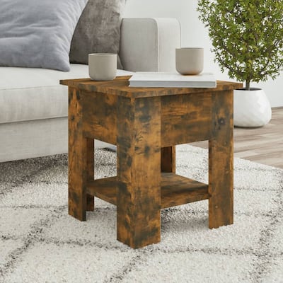 vidaXL Coffee Table End Table Sofa Table Living Room Furniture Engineered Wood - 15.7" x 15.7" x 16.5"