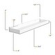 preview thumbnail 10 of 8, Wallniture Philly 23 3/4" White Wall Shelf Kids Room Decor, Floating Bookshelf