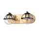 preview thumbnail 16 of 23, Davenay 31'' Wide 4-Light Vanity Light - Satin Nickel