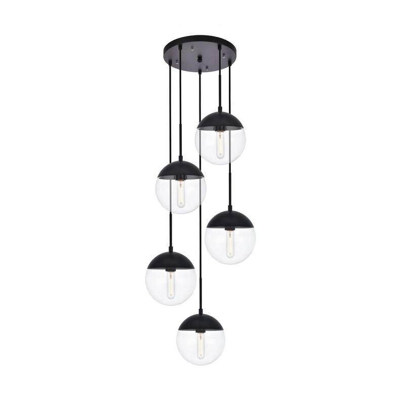 5-Light 18 inch Pendant with Clear Glass