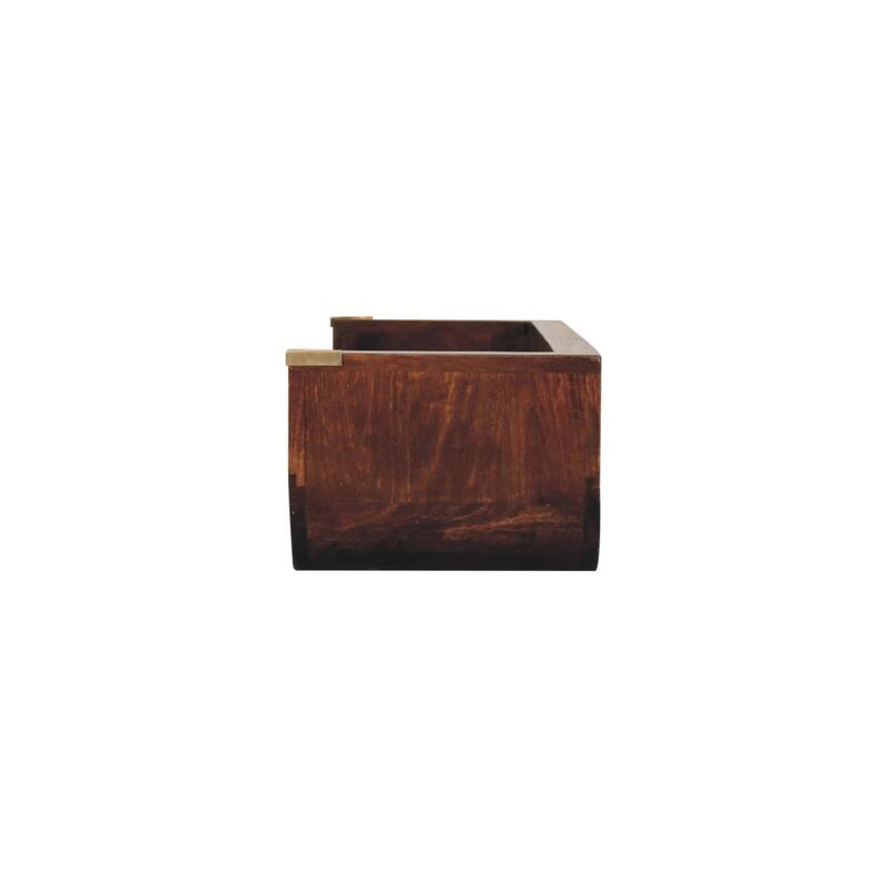 Artisan Furniture Solid Wood Indira California Walnut Floating Console Table