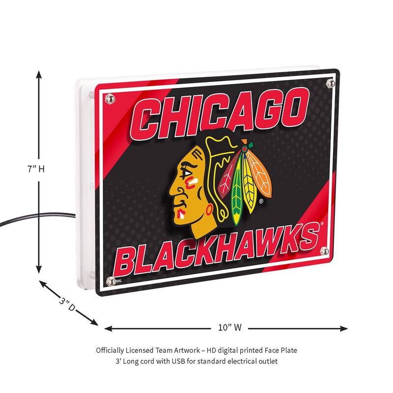Chicago Blackhawks LED Lighted Sign