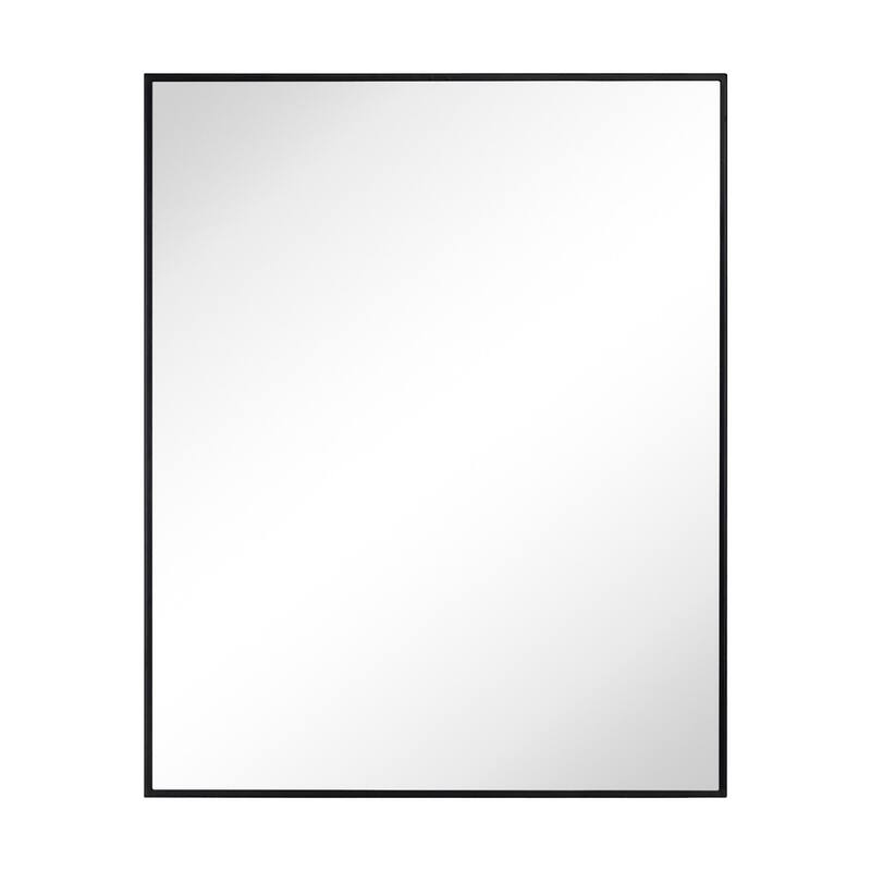 TEHOME Velin Recessed and Surface Mount Bathroom Medicine Cabinet with Mirror Square Cornered Metal Framed Rounded Rectangle