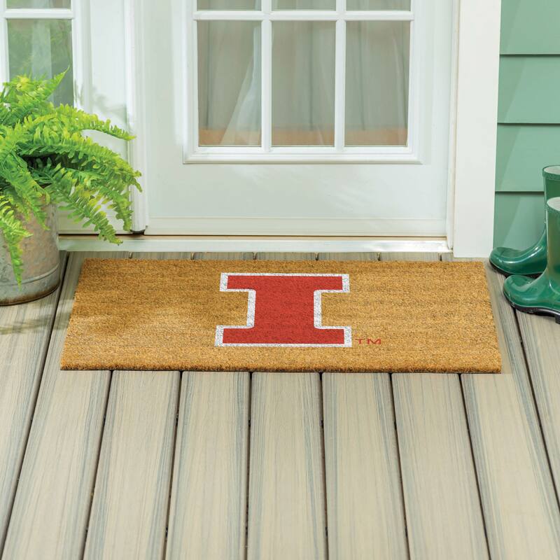 University of Illinois Full Color Indoor/Outdoor Coir Mat