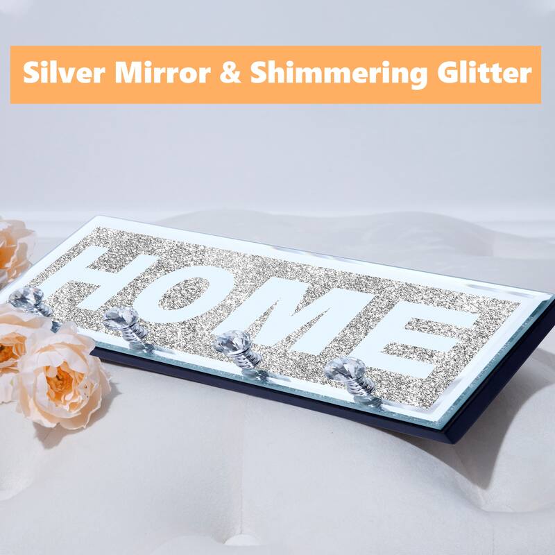 Mirrored Key Holder for Wall Decorative