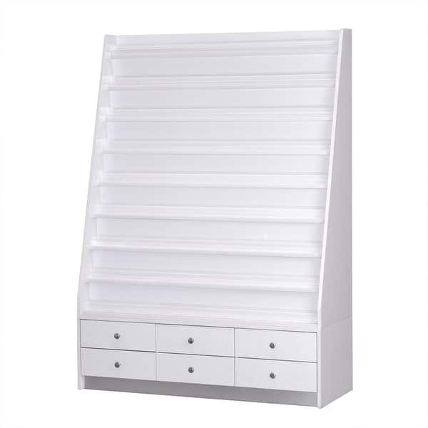slide 2 of 5, Sonoma Double Polish Device Nail Bottles Holder with Drawers, White - 19" x 69" White - 19" x 69"