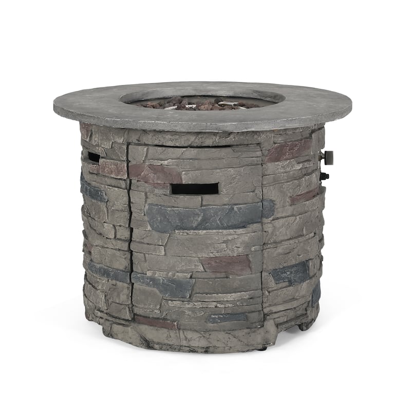 Hoonah Outdoor Circular Fire Table by Christopher Knight Home