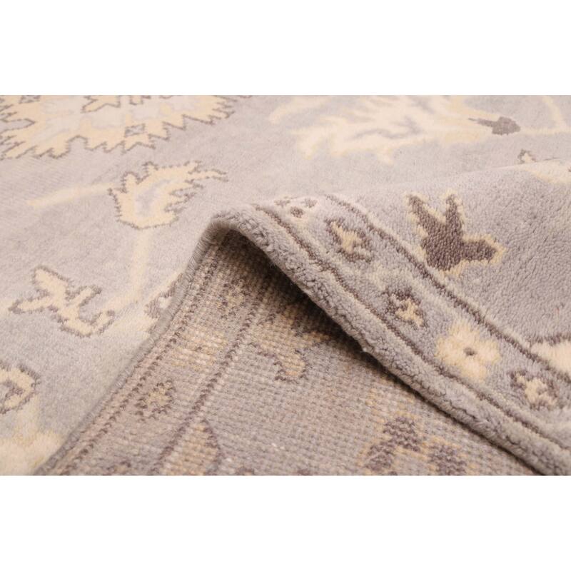 ECARPETGALLERY Hand-knotted Royal Oushak Light Grey Wool Rug - 8'2 x 9'11