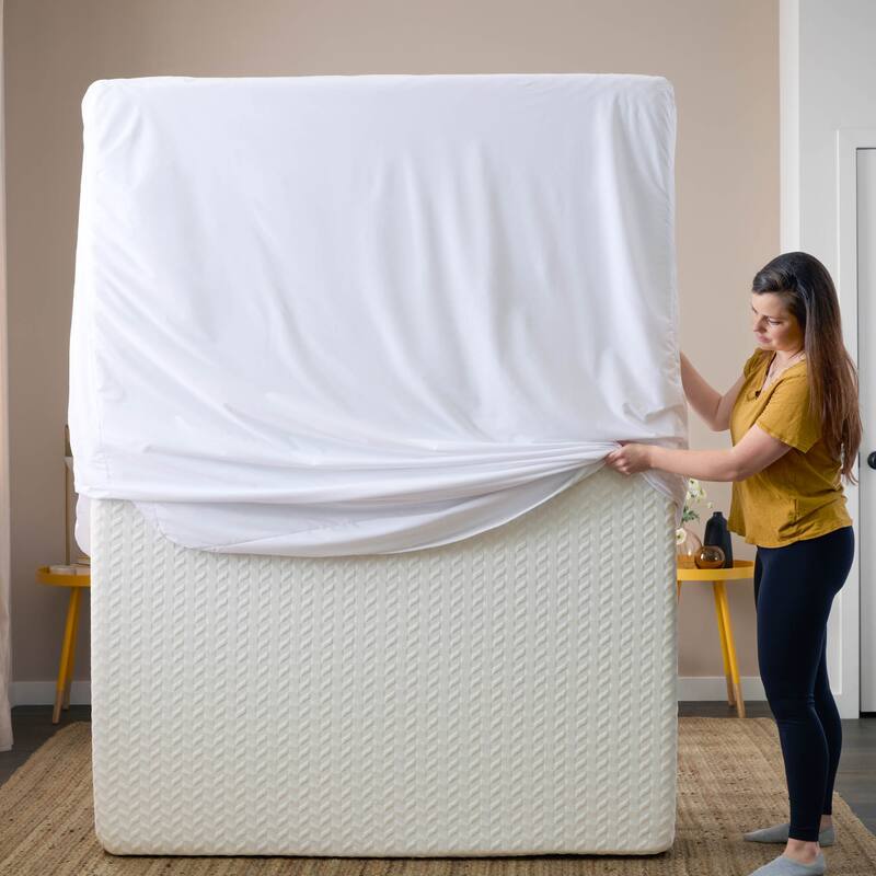 Linenspa Encasement Mattress Protector - White