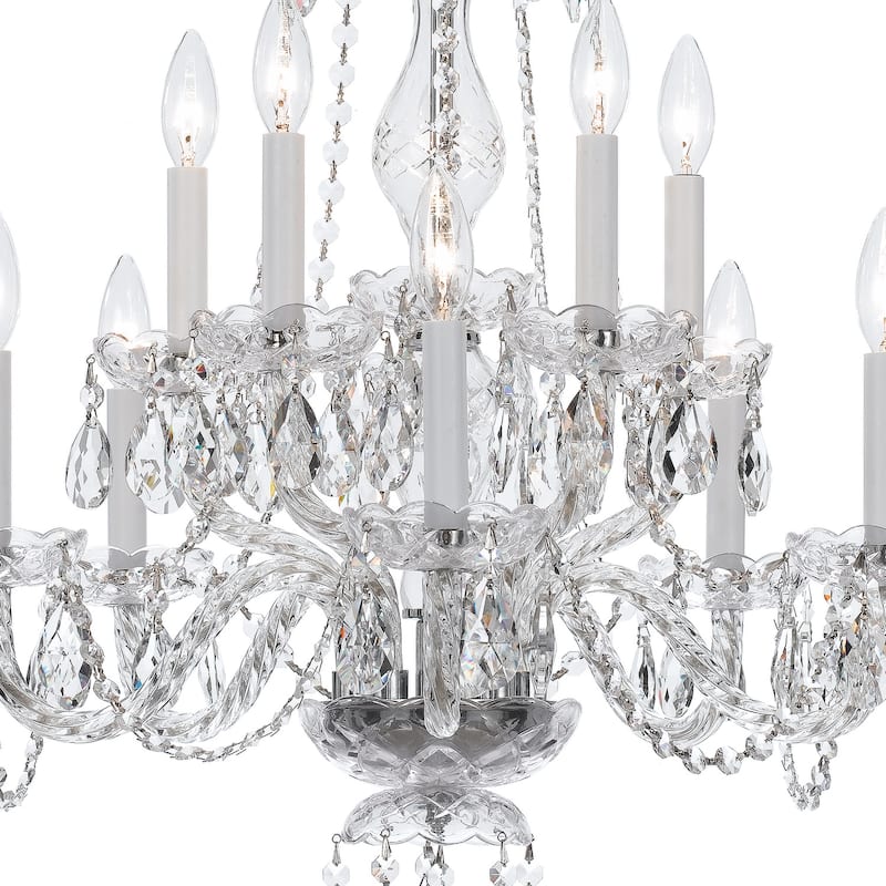 Crystorama Lighting Group 5080-CL-I Traditional Crystal 10 Light 23"