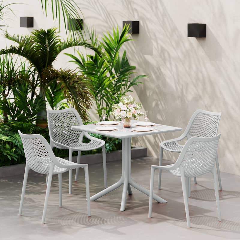 Frond and Form 31.5" Outdoor Square Dining Table