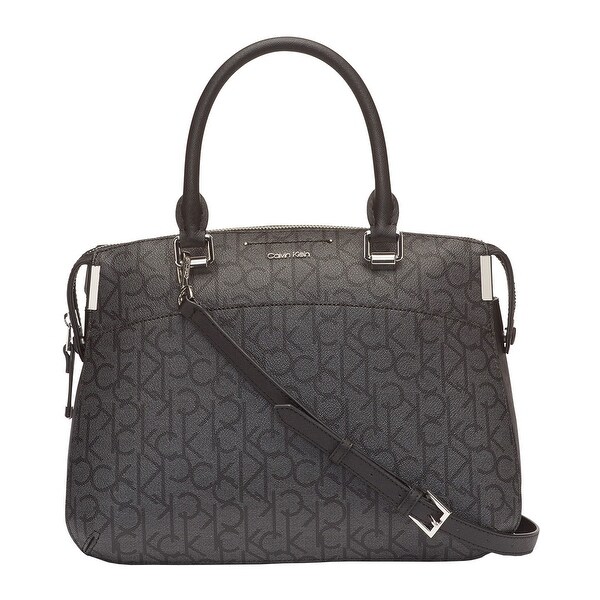 calvin klein raelynn signature satchel