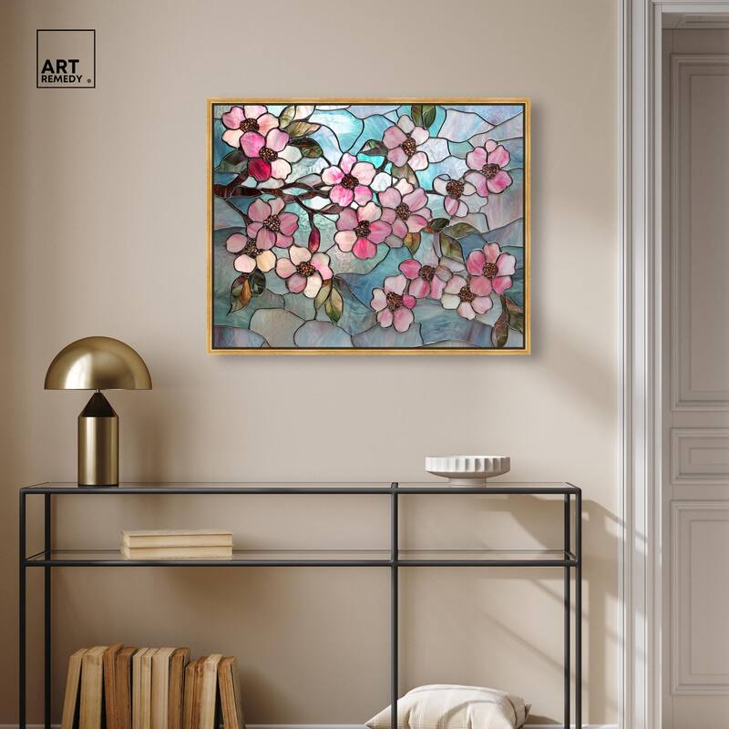 Shimmering Spring Blossoms II Canvas by Art Remedy