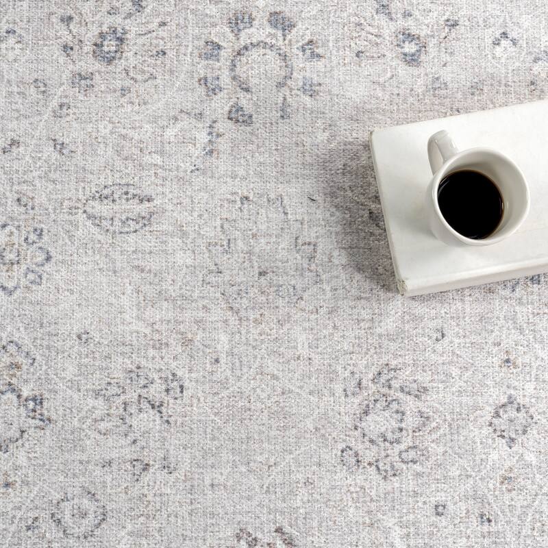 Nuloom Ayleen SpinClean Traditional Machine Washable Area Rug