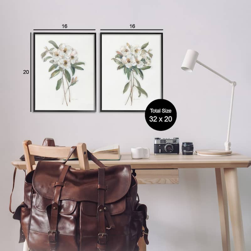 Stupell Wild Spring Flower Bundles Framed Giclee Art Design By Sally Swatland (Set of 2)