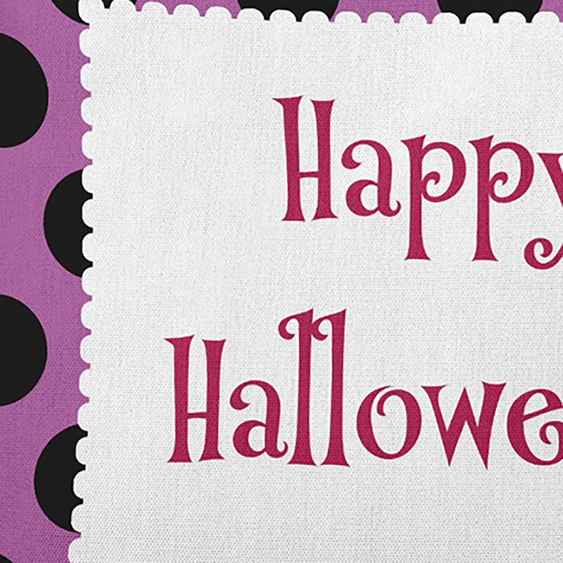 Halloween Happy Halloween Dots Accent Pillow