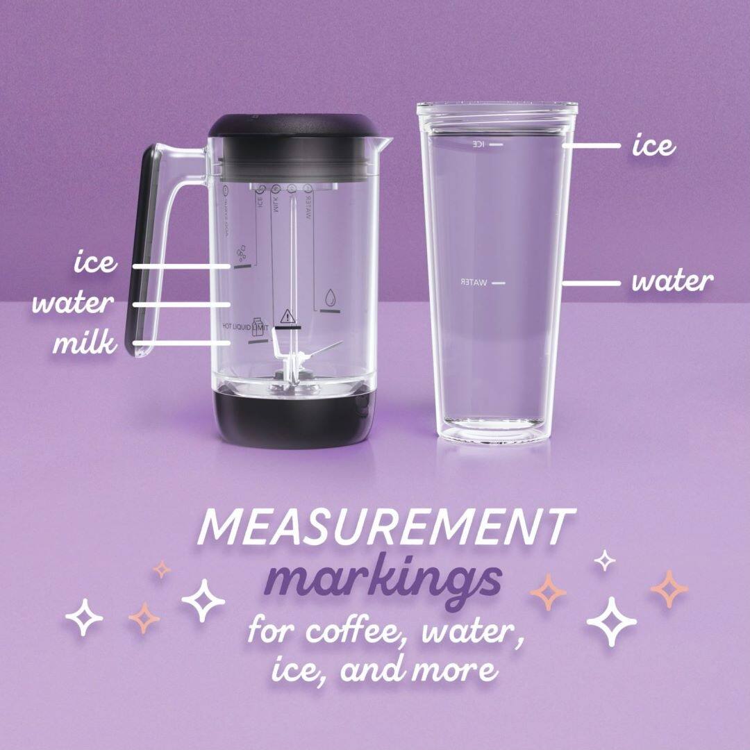Single Serve Frappe and Iced Coffee Maker with Blender, Black On Sale
