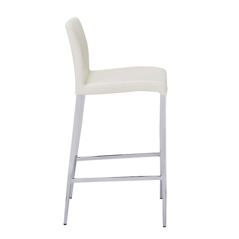 Delta Modern Leatherette & Chrome Counter Stool - Contract Grade