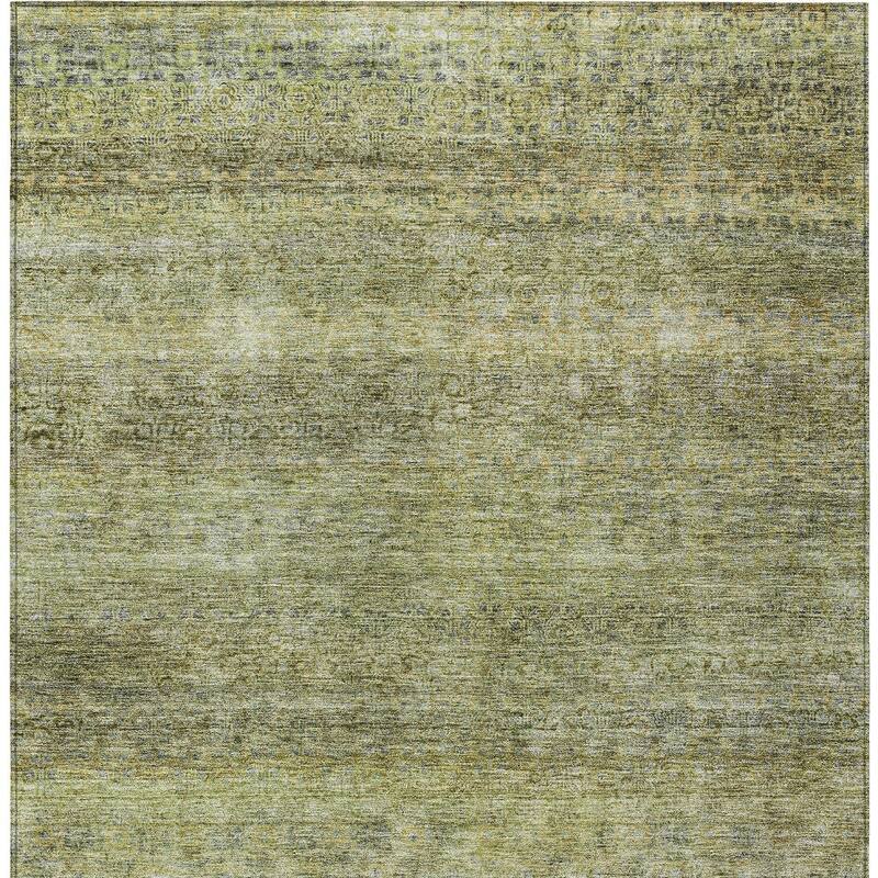 HomeRoots Striped Transitional Rectangle Outdoor Rug