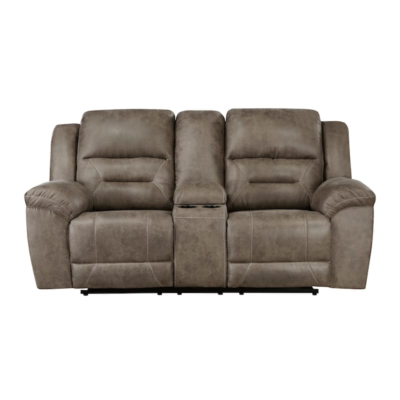 Fremont & Park Alonzo Polished Microfiber 3-Piece Manual Reclining Sofa Set
