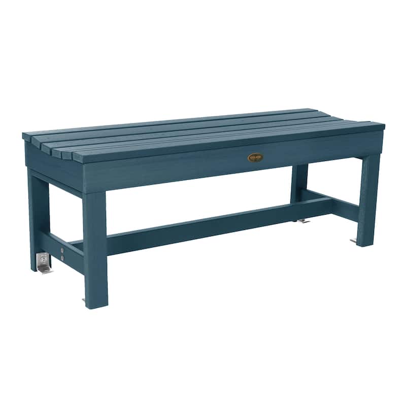Highwood Commercial Grade Weldon 4ft Backless Picnic Bench - Nantucket Blue