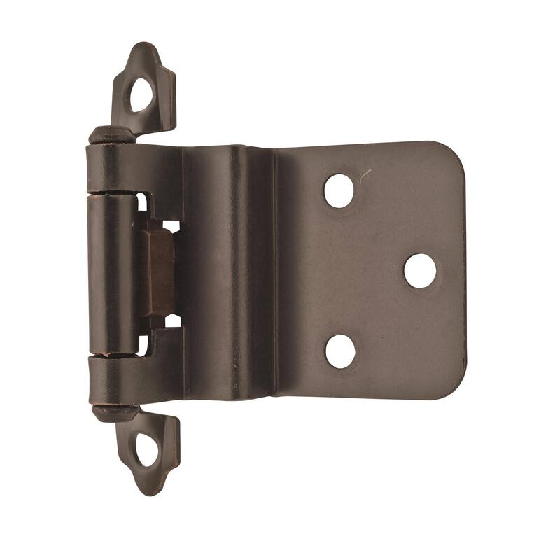 3/8in (10 mm) Inset Self-Closing, Face Mount Oil-Rubbed Bronze Hinge - 10 Pack - 2.75