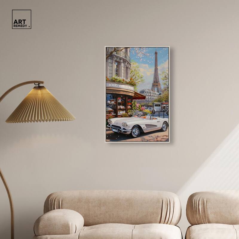 A View of Paris from the Car Canvas by Art Remedy