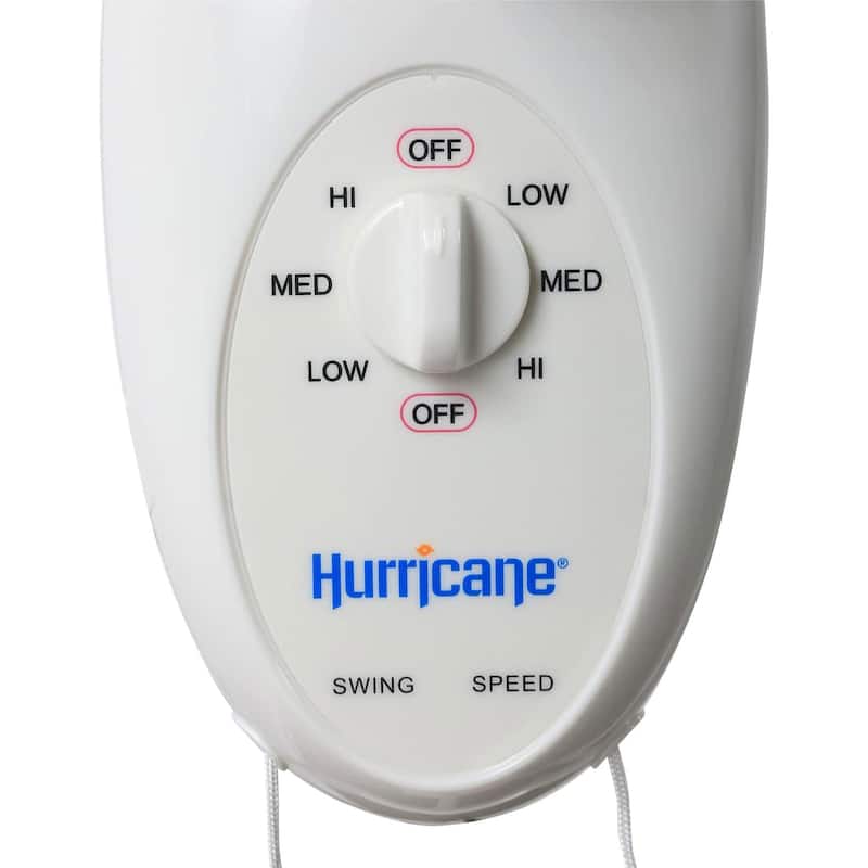 Hurricane 20 Inch Pro Commercial Grade Classic Oscillating Wall Mount Fan, Black
