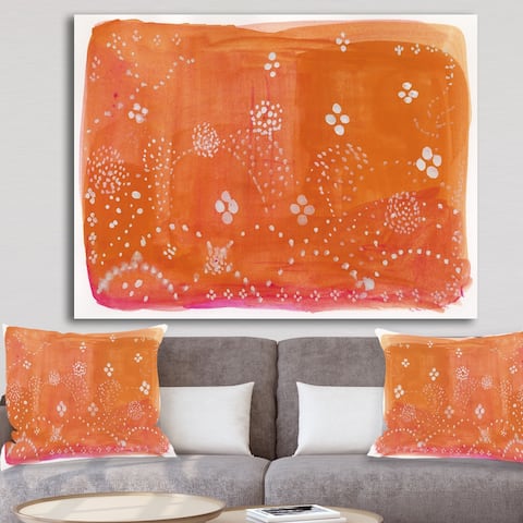 Porch & Den "Indian Orange Composition" Premium Canvas Wall Art