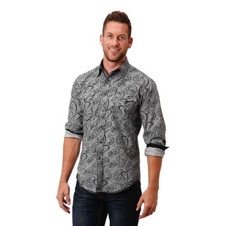 Roper Mens West Made Collection Long Sleeve Button Shirt 