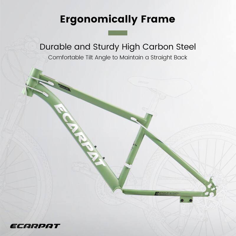 27 Inch Mountain Bike with High Carbon Steel Frame, Disc Brakes for Commuting, Travel and Adventures