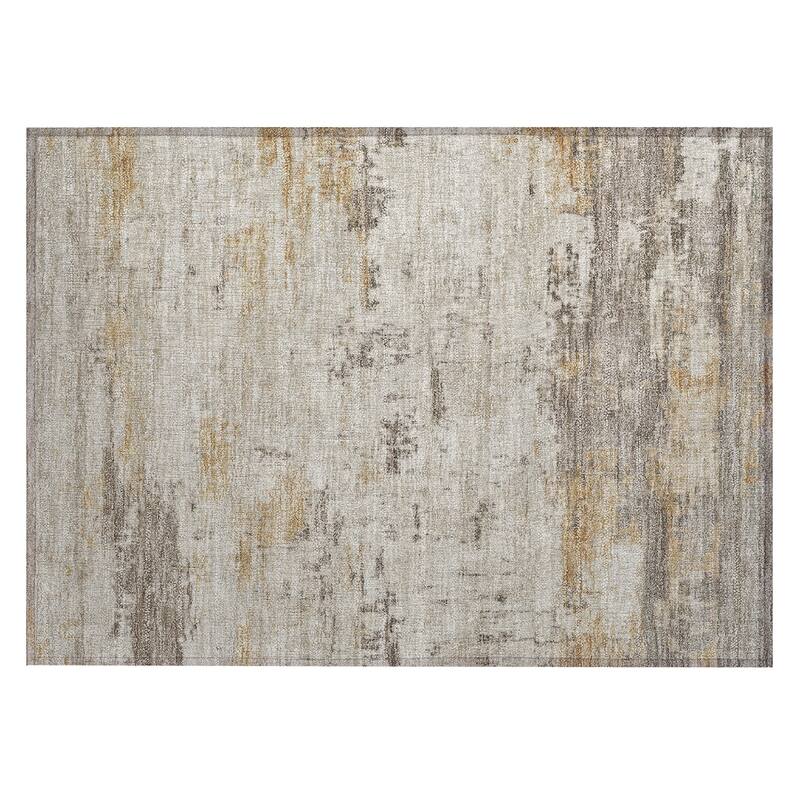 Machine Washable Indoor/Outdoor Abstract Allure Chantille Rug