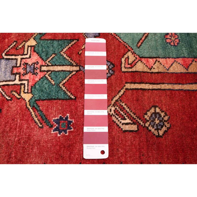 ECARPETGALLERY Hand-knotted Konya Anatolian Red Wool Rug - 3'7 x 10'9