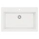 preview thumbnail 23 of 52, Karran Top Mount 33 in. Large Single Bowl Quartz Workstation Kitchen Sink