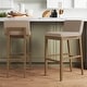 preview thumbnail 116 of 115, Gracie Modern Bar Stool, Boucle Upholstered Chair and Brushed Wooden Legs