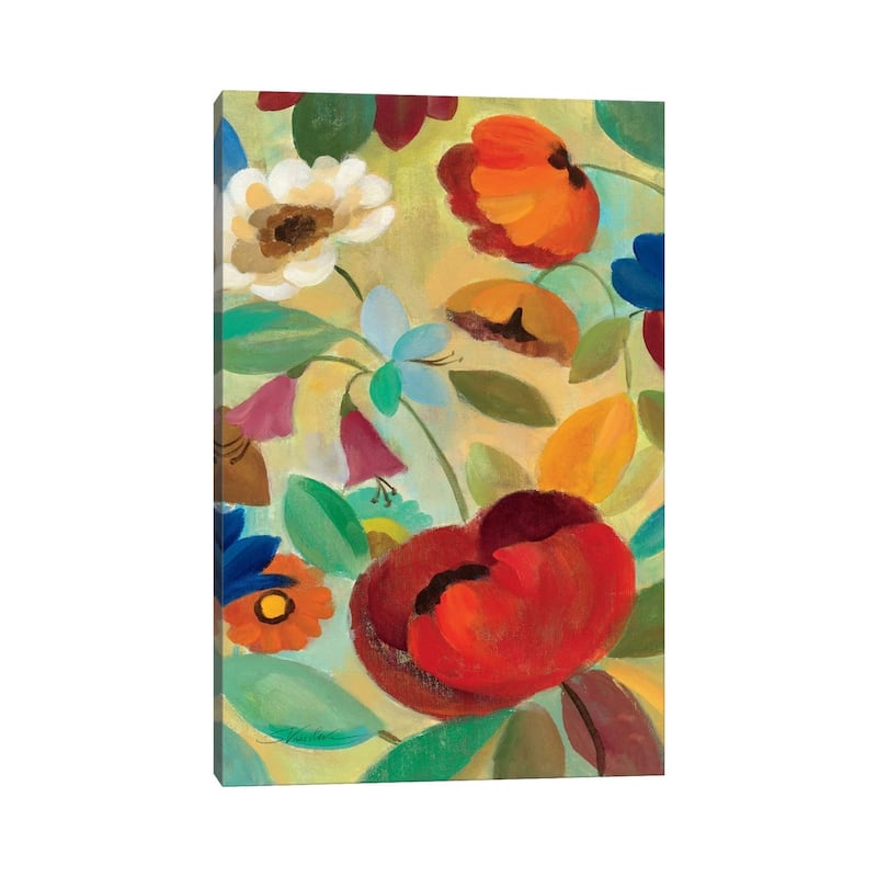 iCanvas "Summer Floral Panel II " by Silvia Vassileva Canvas Print