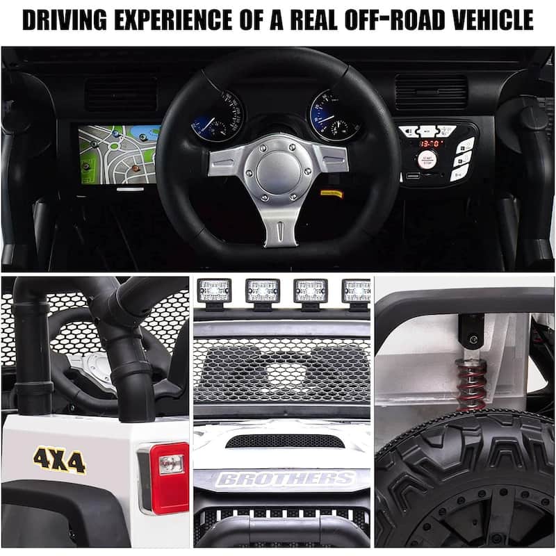 12V 2-Seater Kids Electric Ride-On Truck with Remote Control, Spring Suspension & Music - Pink