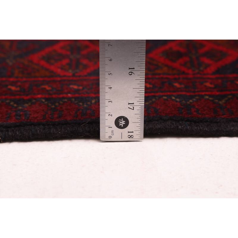 ECARPETGALLERY Hand-knotted Finest Khal Mohammadi Red Wool Rug - 2'9 x 9'5