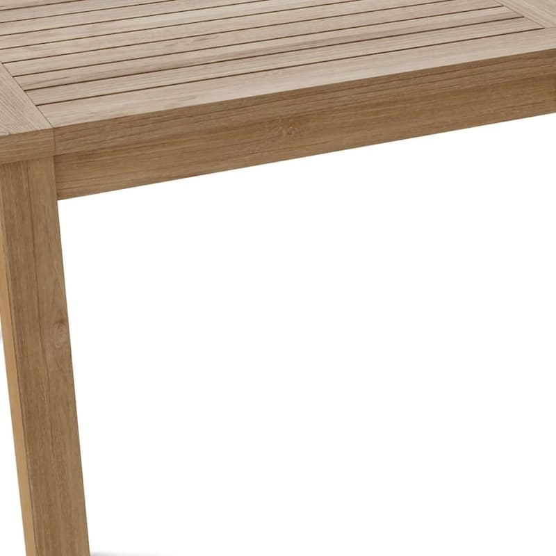 HomeRoots 47" Natural Solid Wood Outdoor Coffee Table