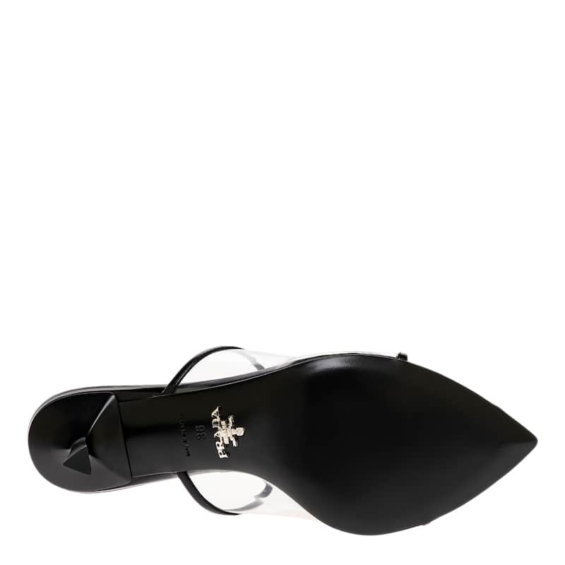 Prada Logo PVC Mules