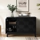 preview thumbnail 20 of 46, HULALA HOME Glenda Contemporary 45''W Versatile 3-door Adjustable Shelf Storage Cabinet
