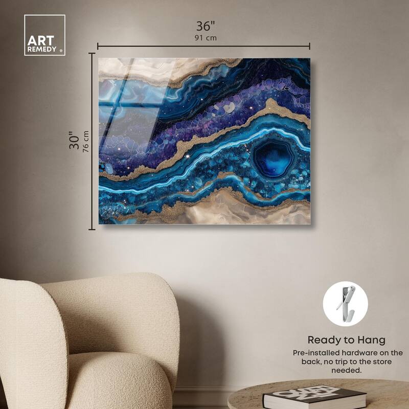 Galactic Geode I Acrylic by Art Remedy, Ready to Hang