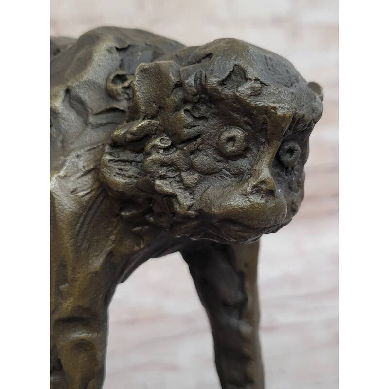 Abstract Modern Art Artwork Ape Monkey Animal Bronze Sculpture Marble Decor Sale