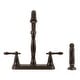 preview thumbnail 5 of 9, Design House Double Handle Kitchen Faucet With Escutcheon Plate and