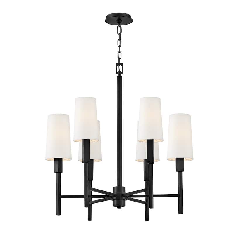 Hinkley Lighting 46455 Fenwick 6 Light 28" Wide Chandelier