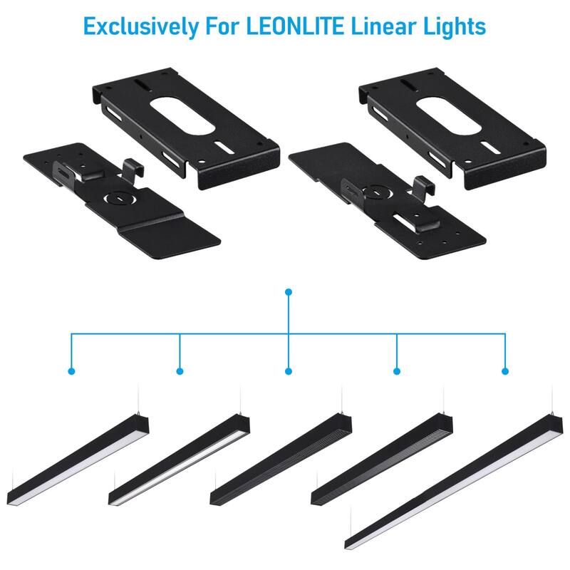 Ceiling Mount Kit for LED Linear Lights, SPCC Steel Bracket