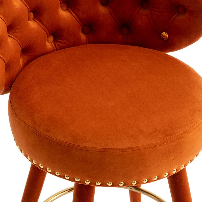 Counter Height Bar Stools with a fixed height of 360 degrees Set of 2
